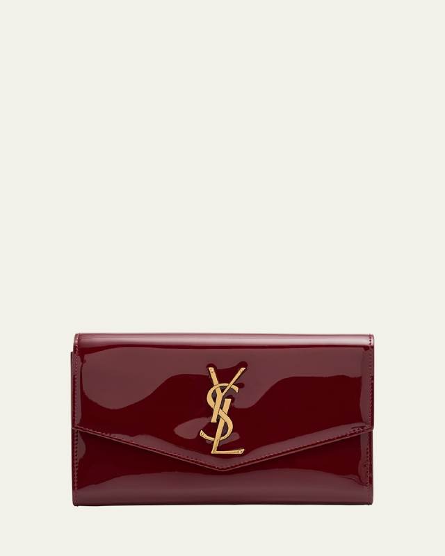YSL Wallet on Chain in Patent Leather
